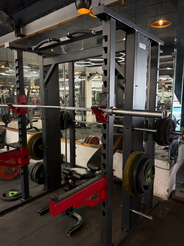 Premium gym entrance showing Addiction Fitness Factory sign